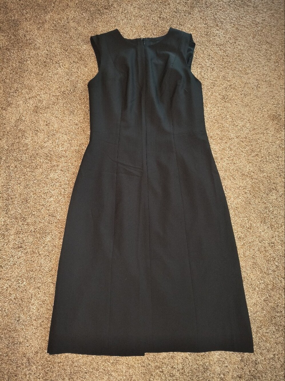Banana Republic Black Shift (Work) Dress with Back Zipper Detail, Size 6